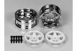 Tamiya 5-Spoke 2-Piece Wheels 2 Clr