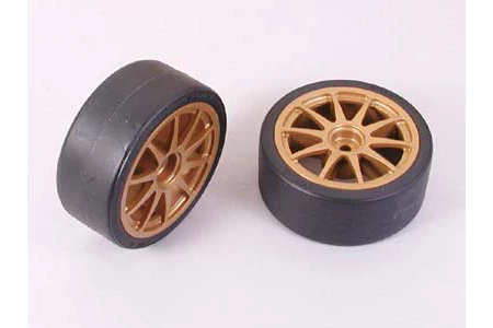 Tamiya Drift Tyres Type-A + Wheels 1 Tamiya Drift Tyres Type-A + Wheels