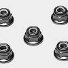 Tamiya 4mm Flange Lock Nuts Red