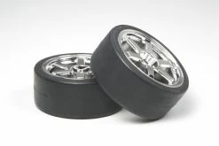 Tamiya 6-S Wheel W Drift Tyre X 2 26mm + 2