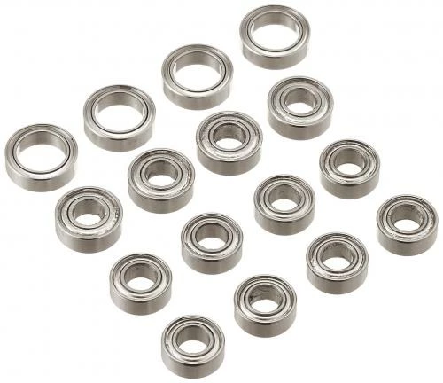 Tamiya TT-02 Ball Bearing Set: 10x5mm (8) + 11x5mm (4) + 12x8mm(4) 1 Tamiya TT-02 Ball Bearing Set: 10x5mm (8) + 11x5mm (4) + 12x8mm(4)