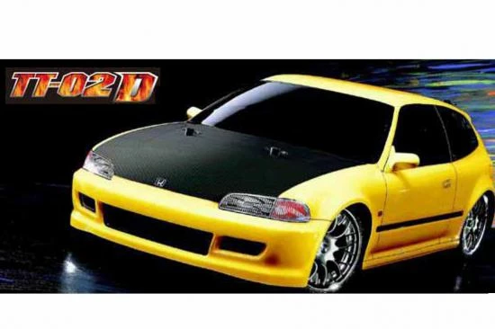 Tamiya Honda Civic Drift Tt-02D 2 Tamiya Honda Civic Drift Tt-02D - Image 2