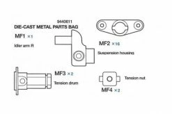 Tamiya Die Cast Parts Bag For 56022